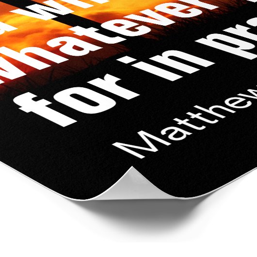 信じもし何でも受け取る ポスター (角)