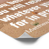 信じもし何でも受け取る ポスター (角)