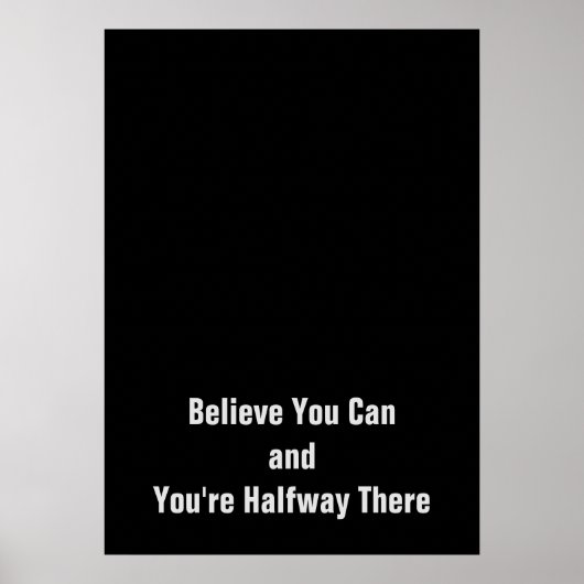 信じやる気を起こさせるあなたはの半分 ポスター (正面)