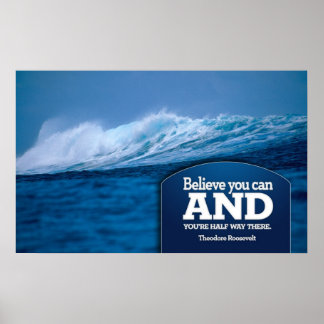 信じやる気を起こさせるポスタープリント ポスター