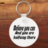 信じやる気を起こさせる引用文 キーホルダー (裏面)