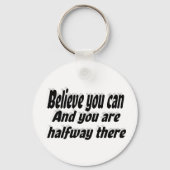信じやる気を起こさせる引用文 キーホルダー (裏面)
