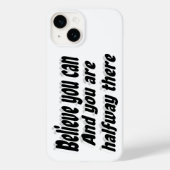 信じやる気を起こさせる引用文 Case-Mate iPhoneケース (裏面)