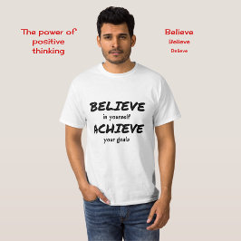 信じやる気を起こさせる文字 Tシャツ