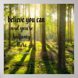 信じよ。メッセージ感動的、編集可能。 ポスター