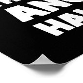 信じよ – 成功おもしろいやる気を起こさせる ポスター (角)