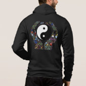 信じられないい男性Bella+キャンバスの全ジッパーのフード付きスウェットシャツ パーカ (裏面)