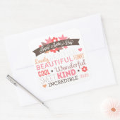 信じられないお母さんハッピーお母さんの日シール スクエアシール (封筒)