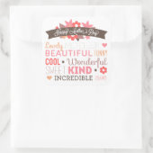 信じられないお母さんハッピーお母さんの日シール スクエアシール (バッグ)