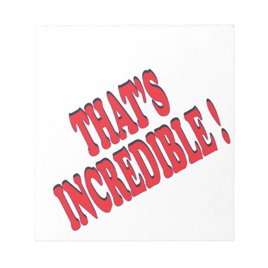 信じられないね ノートパッド (正面)