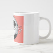 信じられないほどのサッカースポーツ予算モノグラム ジャンボコーヒーマグカップ (右)