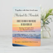 信じられないほどのサンセットビーチ結婚式招待状 招待状 (スタンド正面)