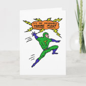 信じられないほどのテニュアマンスーパーヒーローアニメ漫画おもしろい カード (正面)