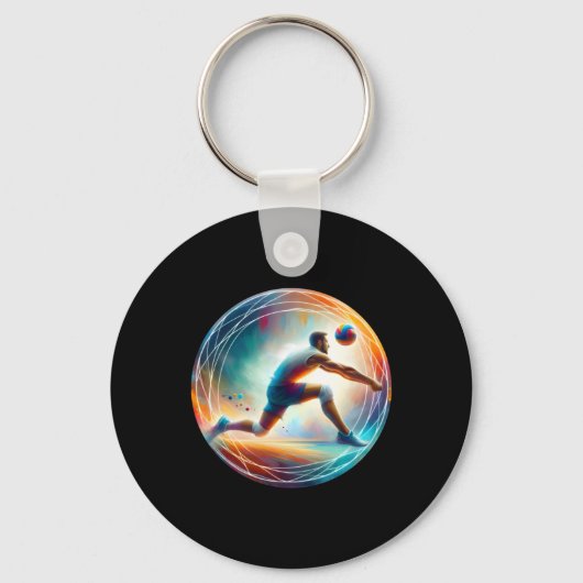 信じられないほどのバ救レーボール – アクションDesのアスリート キーホルダー (正面)