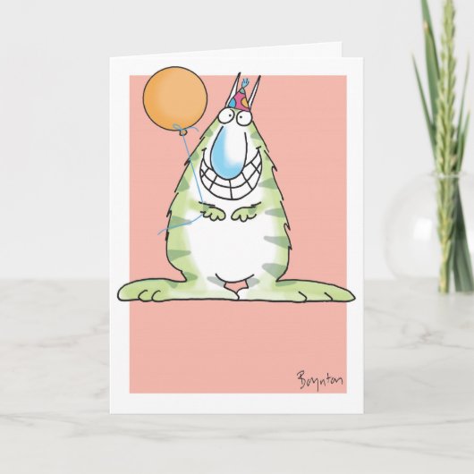 信じられないほどのフェート誕生日 カード (正面)