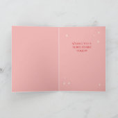 信じられないほどの休日応援折り畳まれたグリーティングカード カード (内部)