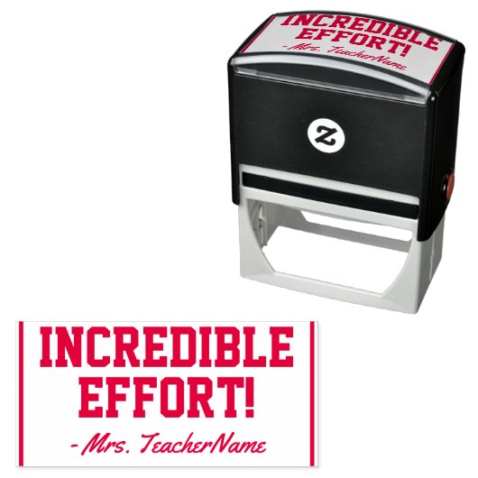 「信じられないほどの努力！」 グレーディング用ゴム印 セルフインキングスタンプ (インサイチュ)