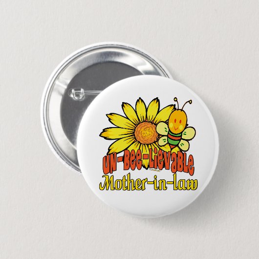信じられないほどの姑ひまわり 缶バッジ (正面&裏面)