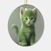 信じられないほどの子猫 セラミックオーナメント (左)