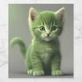 信じられないほどの子猫 ワインラベル (シングルラベル)