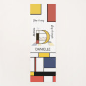 信じられないほどの新可塑性アートモノグラム。文字D ヨガマット (正面)