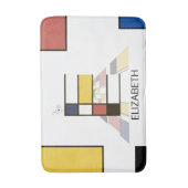 信じられないほどの新可塑性アートモノグラム。文字E バスマット (正面縦)