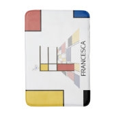 信じられないほどの新可塑性アートモノグラム。文字F バスマット (正面縦)