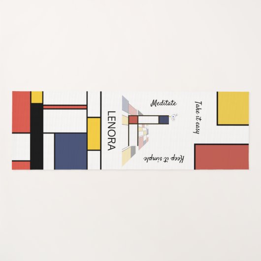 信じられないほどの新可塑性アートモノグラム。文字L ヨガマット (正面(横))