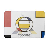 信じられないほどの新可塑性アートモノグラム。文字O バスマット (正面)