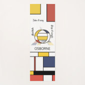 信じられないほどの新可塑性アートモノグラム。文字O ヨガマット (正面)