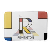 信じられないほどの新可塑性アートモノグラム。文字R バスマット (正面)