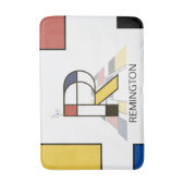 信じられないほどの新可塑性アートモノグラム。文字R バスマット (正面縦)