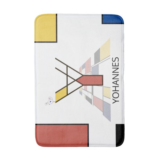 信じられないほどの新可塑性アートモノグラム。文字Y バスマット (正面縦)