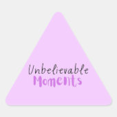 信じられないほどの瞬間ステッカー 三角形シール (正面)