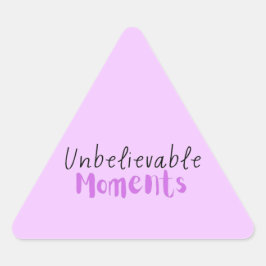 信じられないほどの瞬間ステッカー 三角形シール