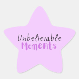 信じられないほどの瞬間ステッカー 星シール