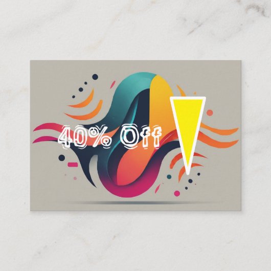 信じられないほどの節約！ 割引カード (正面)