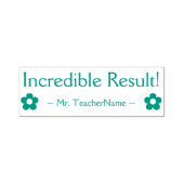"信じられないほどの結果!" +チューターの名前ラバースタンプ セルフインキングスタンプ (デザイン)
