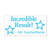 "信じられないほどの結果！" +チューター名ラバースタンプ セルフインキングスタンプ (デザイン)