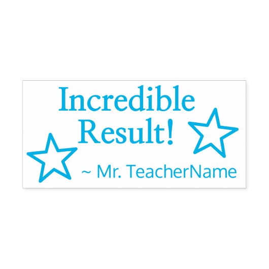 "信じられないほどの結果！" +チューター名ラバースタンプ セルフインキングスタンプ (デザイン)