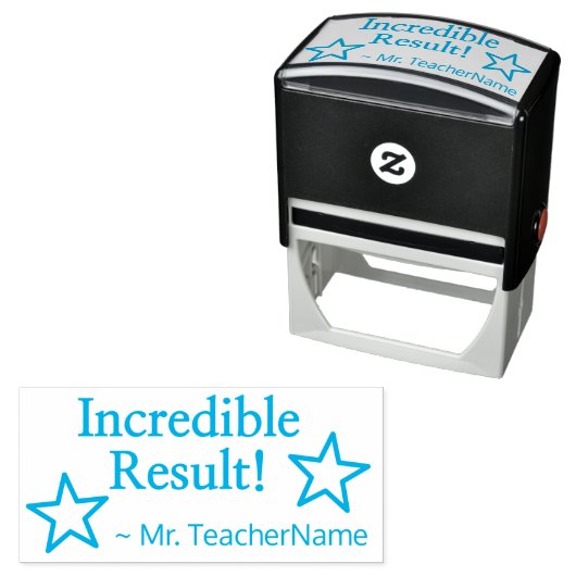 "信じられないほどの結果！" +チューター名ラバースタンプ セルフインキングスタンプ (インサイチュ)