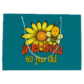 信じられないほどの60番目の誕生日ギフト ラージペーパーバッグ (裏面)