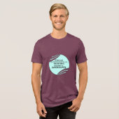 信じられないほど不正確 トライブレンドTシャツ (正面全面)