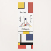 信じられないほど新生物主義の芸術モノグラム。レターI ヨガマット (正面)