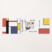 信じられないほど新生物主義の芸術モノグラム。文字B ヨガマット (正面(横))