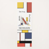 信じられないほど新生物主義の芸術モノグラム。文字N ヨガマット (正面)