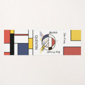 信じられないほど新生物主義の芸術モノグラム。文字Q ヨガマット (正面(横))