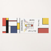 信じられないほど新生物主義の芸術モノグラム。文字T ヨガマット (正面(横))