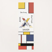 信じられないほど新生物主義の芸術モノグラム。文字X ヨガマット (正面)