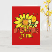 信じられないほど素晴らしい永遠の親友 カード (黄色い花)